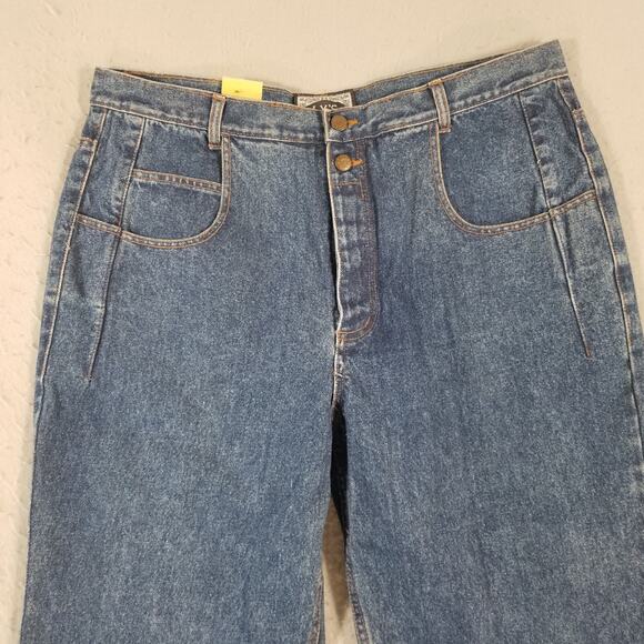 Ly's jeans women's 40 x30 high rise button fly loose baggy retro vintage NEW - Picture 3 of 14